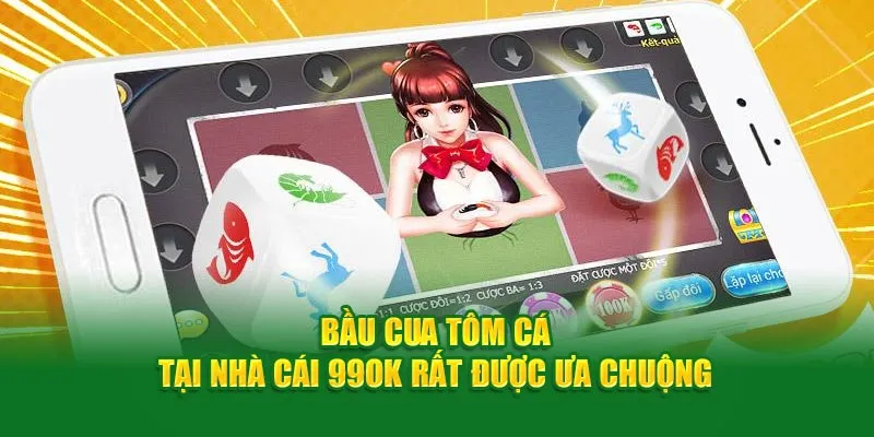 Bầu cua tôm cá tại nhà cái 99OK rất được ưa chuộng